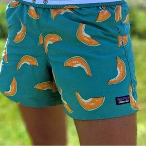 Patagonia Baggies Shorts Cantaloupe Print